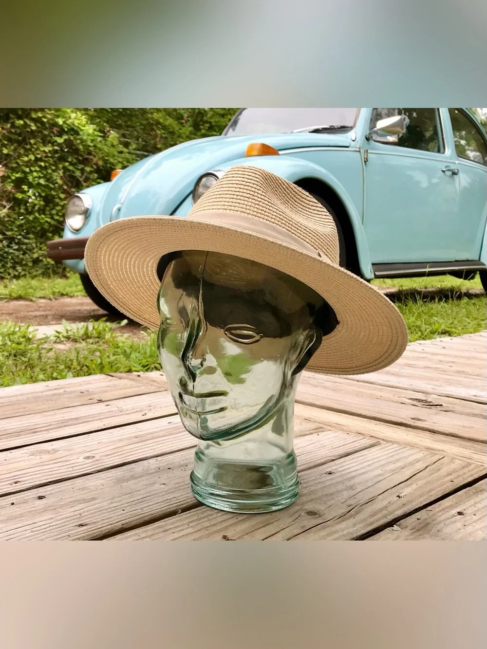 Mens Panama M Straw Hat Wide Brim Fedora Hat Head Accessory